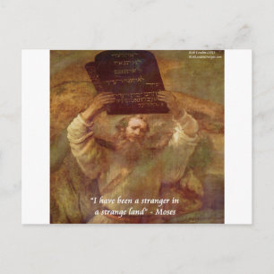 Carte Postale Moïse de Rembrandt & Citation Biblique