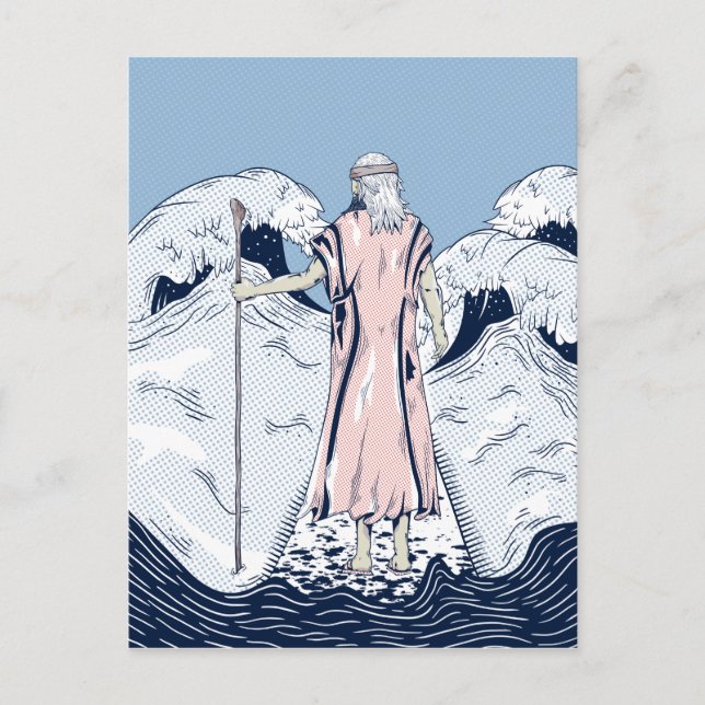 Carte Postale Moïse et la mer de départ (Devant)