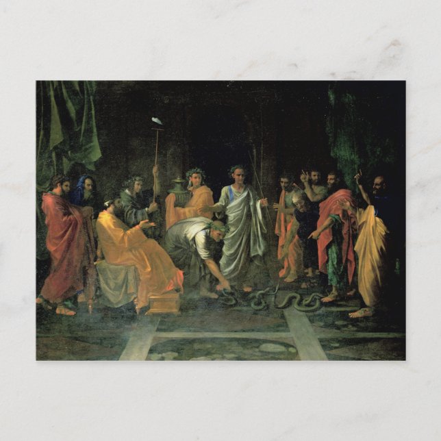 Carte Postale Moïse et le serpent brésilien (huile sur toile) (Devant)