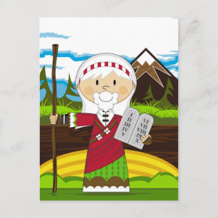 Carte Postale Moïse et les dix commandements