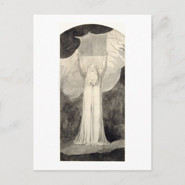 Carte Postale Moïse recevant la loi, c.1780 (brosse et noir i (Devant)