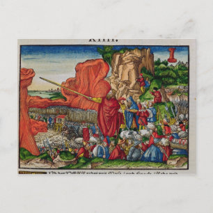 Carte Postale Moïse traversant la mer Rouge