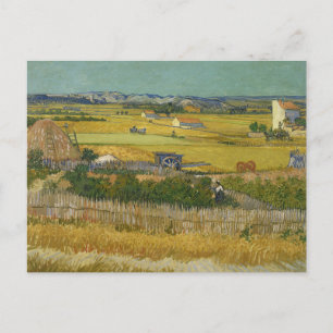 Carte Postale Moisson à La Crau par Vincent Van Gogh