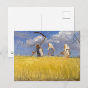 Carte Postale Moissonneurs Anna Ancher