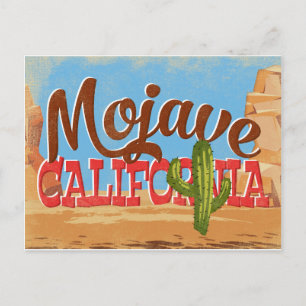 Carte Postale Mojave California Cartoon Desert Vintage voyage