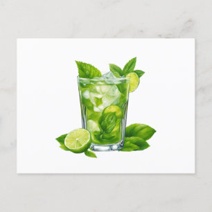Carte Postale mojito illustration