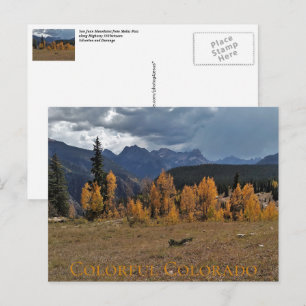 Carte Postale Molas Pass entre Durango et Ouray Colorado