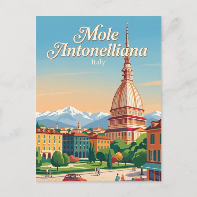 Carte Postale Mole Antonelliana Italie (Devant)