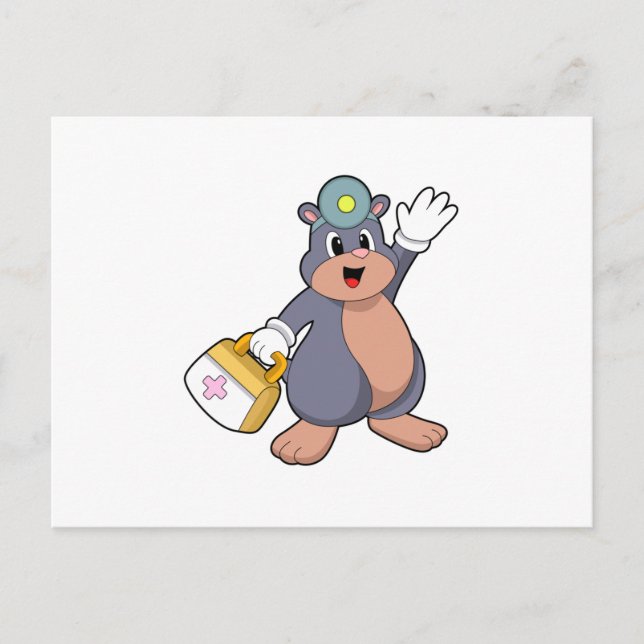 Carte Postale Mole as Nurse with First aid kit.PNG (Devant)