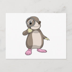 Carte Postale Mole avec verre Magnifiant