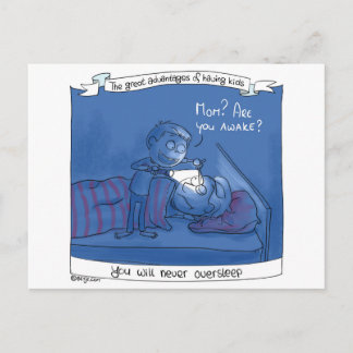 Carte Postale Mom, are you awake? Postcard