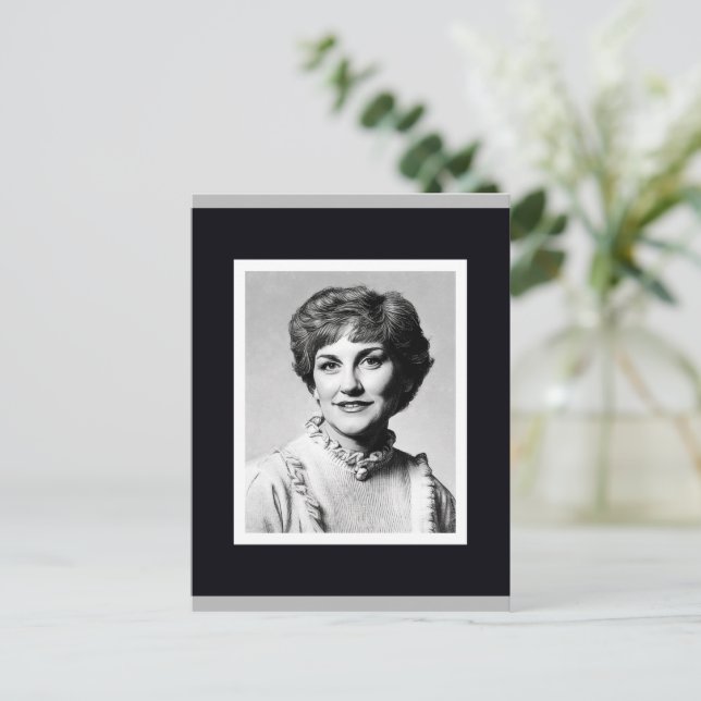 Carte Postale Mom as computer drawing card (Debout devant)