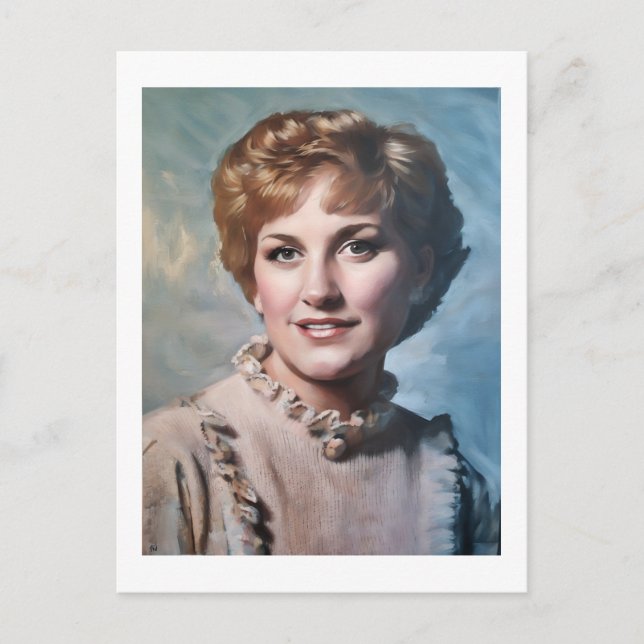 Carte Postale Mom as Computer Impasto Oil Painting  (Devant)