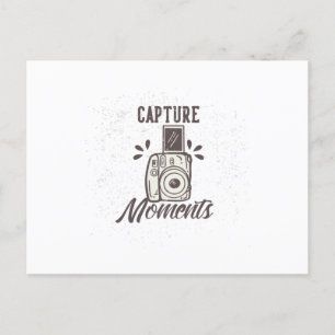 Carte Postale moment de capture avec caméra