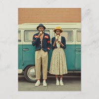 Moment de crème glacée de style vintage