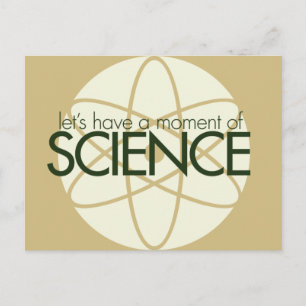 Carte Postale Moment de la science