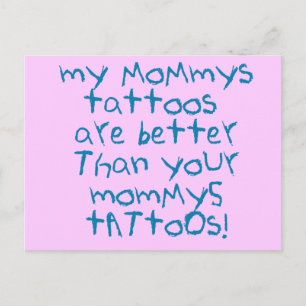 Carte Postale Mommys Tattoos Rock !