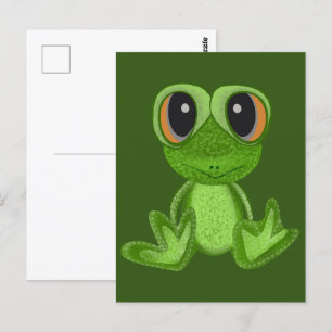 Carte Postale Mon ami la grenouille verte