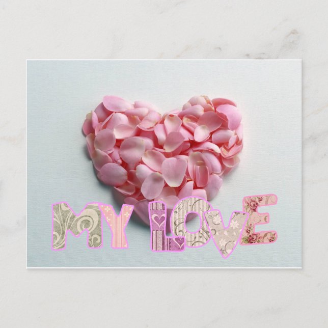 Carte Postale Mon amour (Devant)