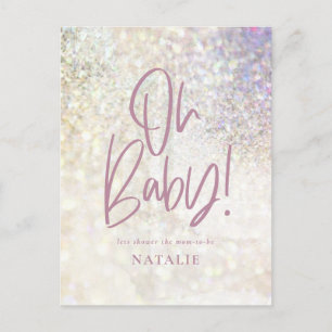Carte Postale Mon bébé ! douche Parties scintillant brillant cla