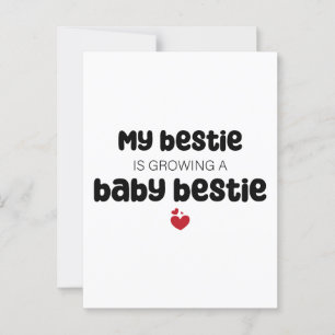 Carte Postale Mon bestie cultive un bébé bestie