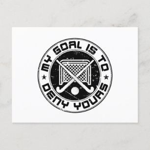 Carte Postale Mon but est de refuser votre gardien de but de hoc