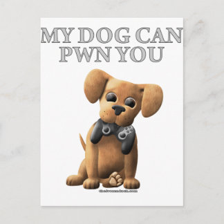 Carte Postale Mon chien peut vous moquer