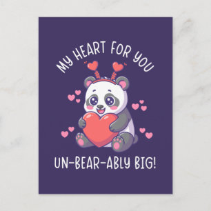 Carte Postale Mon cœur pour vous d'une taille insupportable - Pa