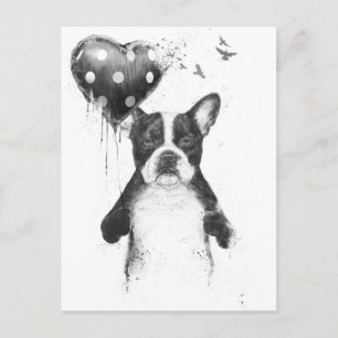 Carte Postale Mon coeur va boum