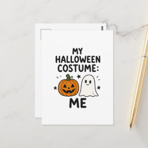 Carte Postale Mon déguisement d'Halloween : Moi - Illustration d