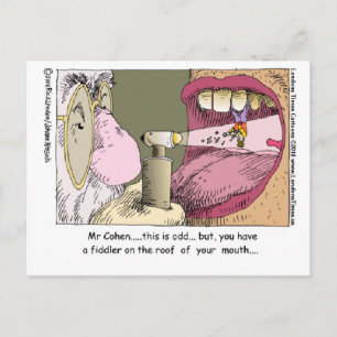 Carte Postale Mon Dentiste Juif Drôle Dons Mugs Tee - shirts et