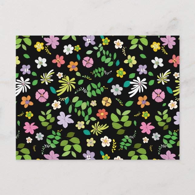 Carte Postale Mon design de fleurs 5 (Devant)