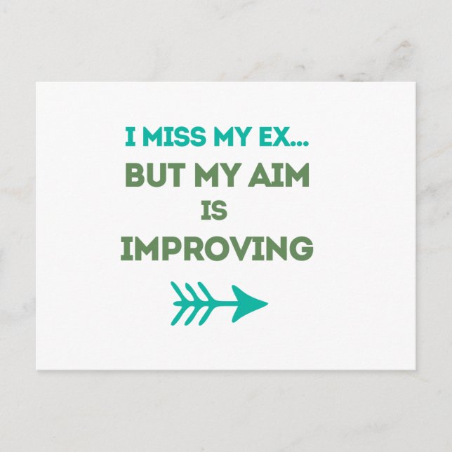 Carte Postale Mon ex me manque (Devant)