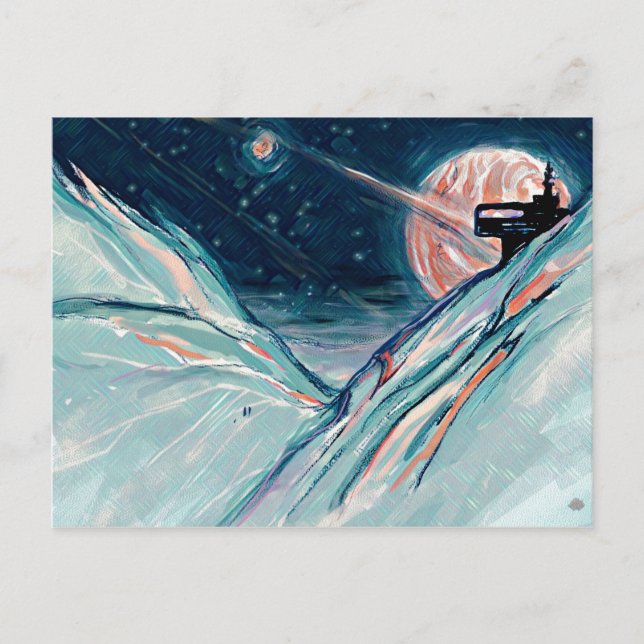 Carte Postale Mon futur chez soi dans l'espace (Devant)