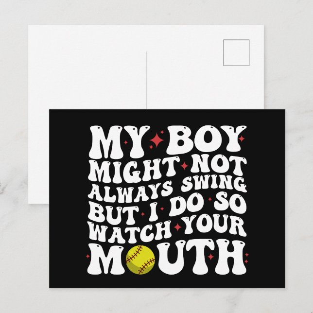 Carte Postale Mon Garçon Ne Chantera Peut-Être Pas Toujours, Mai (Devant / Derrière)