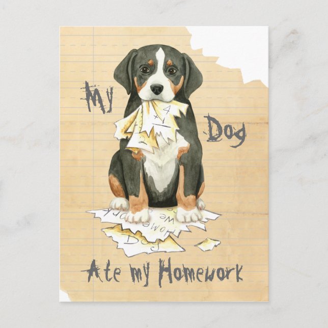Carte Postale Mon GSMD A Mangé Mes Devoirs (Devant)