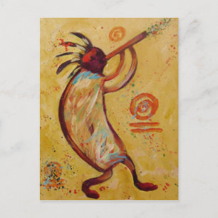 Carte Postale Mon Kokopelli rouge