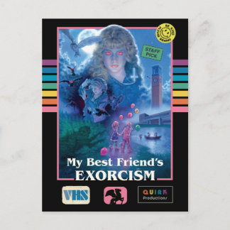 Carte Postale Mon meilleur ami Exorcisme Couverture Vintage VHS