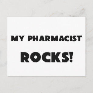 Carte Postale MON Pharmacien ROCKS !