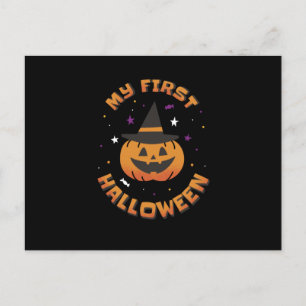 Carte Postale Mon premier mignon Citrouille d'Halloween
