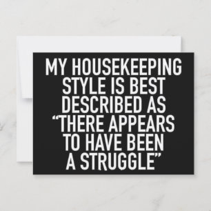 Carte Postale Mon style de ménage est mieux décrit comme Postcar