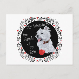 Carte Postale Mon Westie est la Prunelle de Mes Yeux