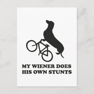 Carte Postale Mon Wiener fait ses propres cascades