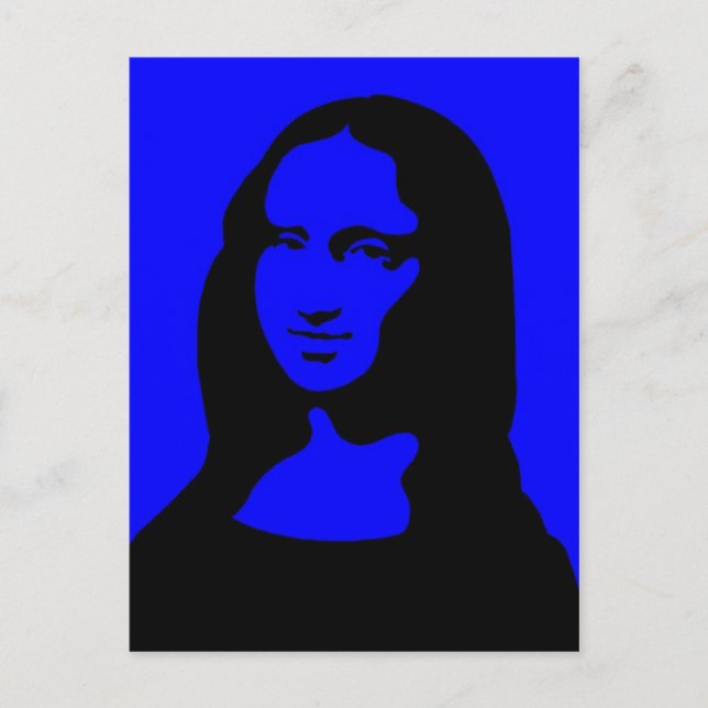 Carte Postale Mona coloré (Devant)