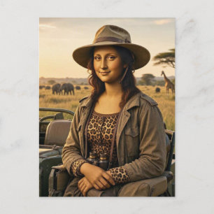 Carte Postale Mona en safari faunique
