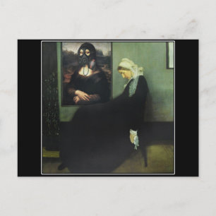 Carte Postale Mona Lisa a gazé la mère de Whistler