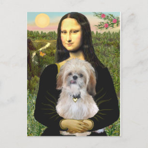 Carte Postale Mona Lisa - A Shih Tzu (P)