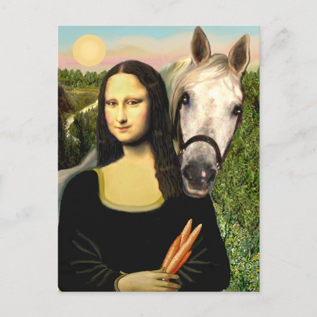 Carte Postale Mona Lisa and her Arabian Horse (Devant)