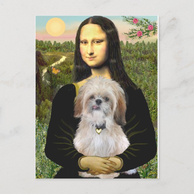 Carte Postale Mona Lisa - AShih Tzu (P) (Devant)