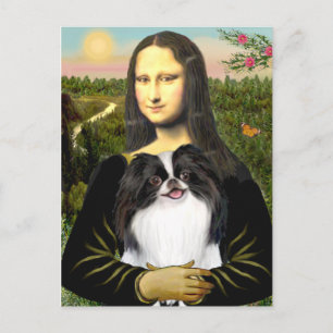 Carte Postale Mona Lisa - Chin japonais 3